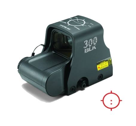 EO TECH XPS2 2-DOT RET 300BLK CR123