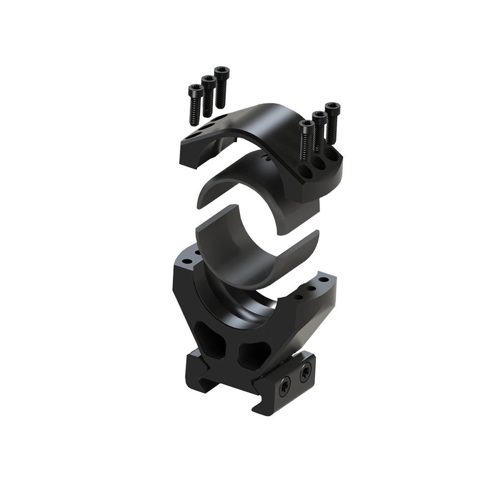 Burris Steel XTR Signature Scope Ring Set with Pos-Align Offset Inserts 1″ 1.25″ Height – Matte