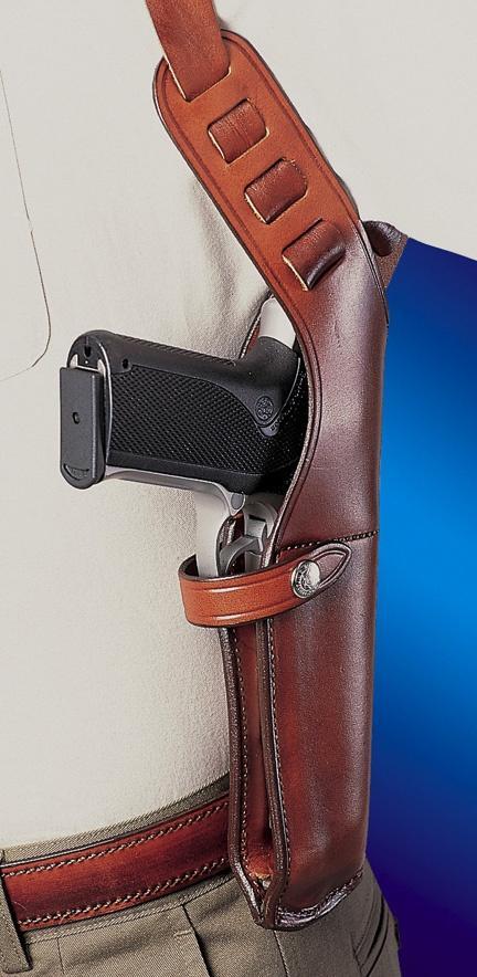 Bianchi Model X15 Shoulder Holster 4″-5″ Right Hand Plain Tan Cross Draw