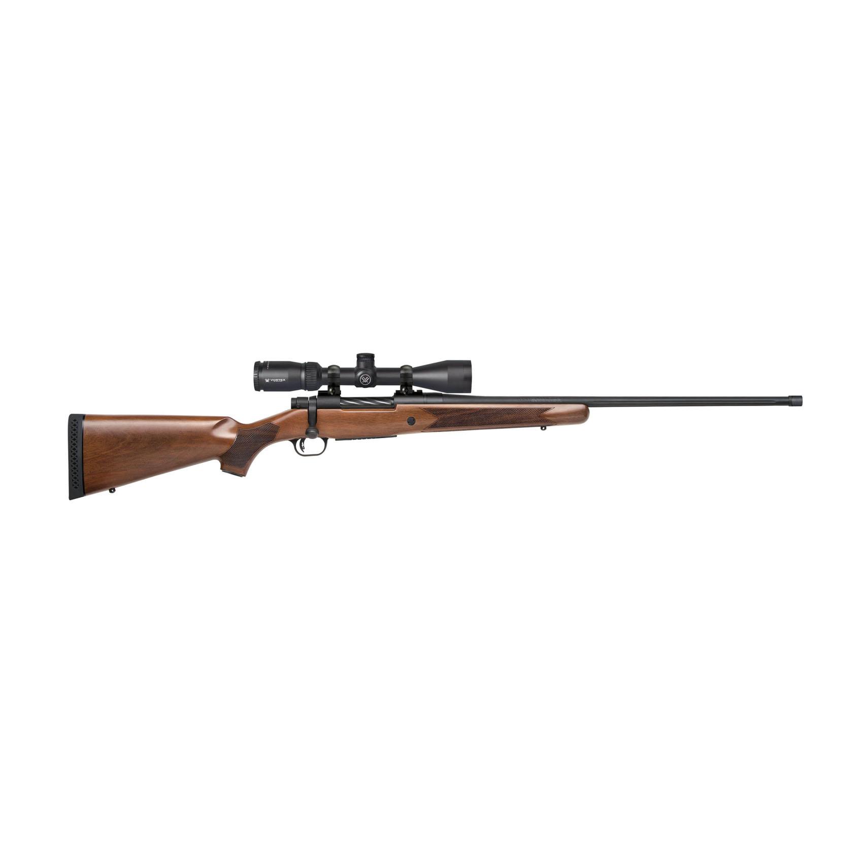 Mossberg Patriot Walnut Vortex Rifle 7mm PRC 3rd Capacity 24” Threaded Barrel Walnut Stock Vortex Crossfire II 3-9x40mm