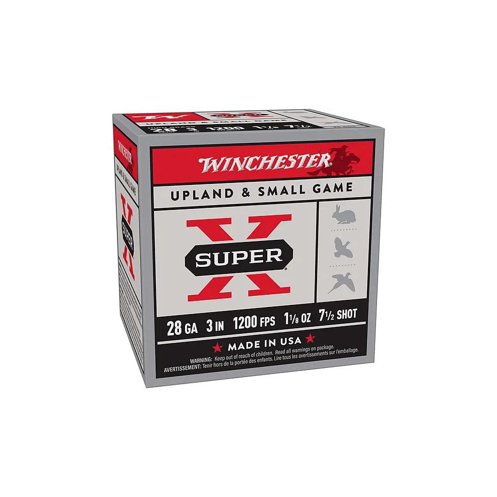 Winchester Super X Shotshell 28ga 3″ 1-1/8 oz 1200fps #7.5 25/ct