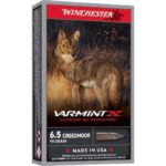 Winchester Varmint X Rifle Ammunition 6.5 Creedmoor 95gr PT 3300 fps 20/ct