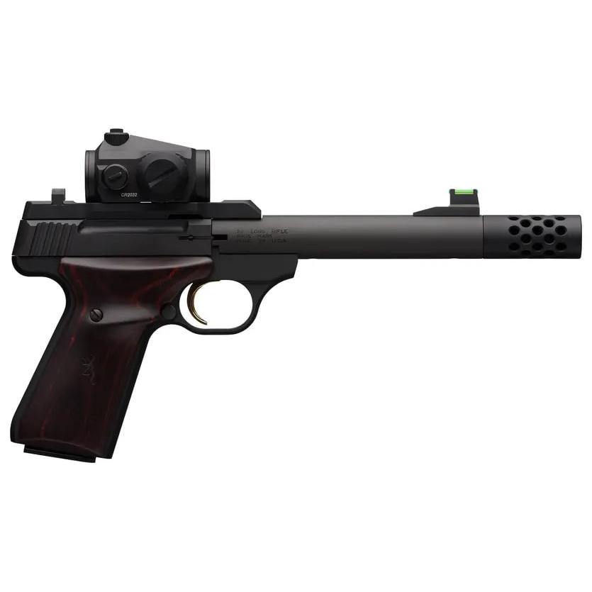 Browning Buck Mark Hunter 5.9 Handgun .22 LR 10rd Magazine 5.9″ Threaded Barrel Vortex Crossfire Red Dot Sight