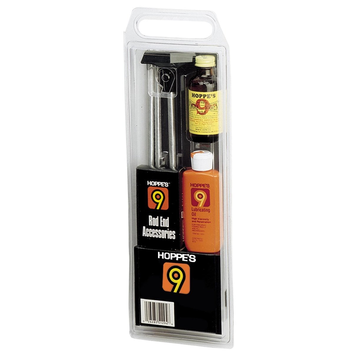 Hoppe’s Clamshell Cleaning Kit with Steel Rod – .17/.204 Caliber HMR