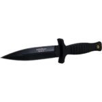 Smith & Wesson H.R.T. False Edge Fixed Knife 4-7/10″ Dagger Blade Black