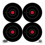 Birchwood Casey Dirty Bird 6″ Bull’s-Eye Targets 100/ct (400 Total Targets 4 per Sheet)