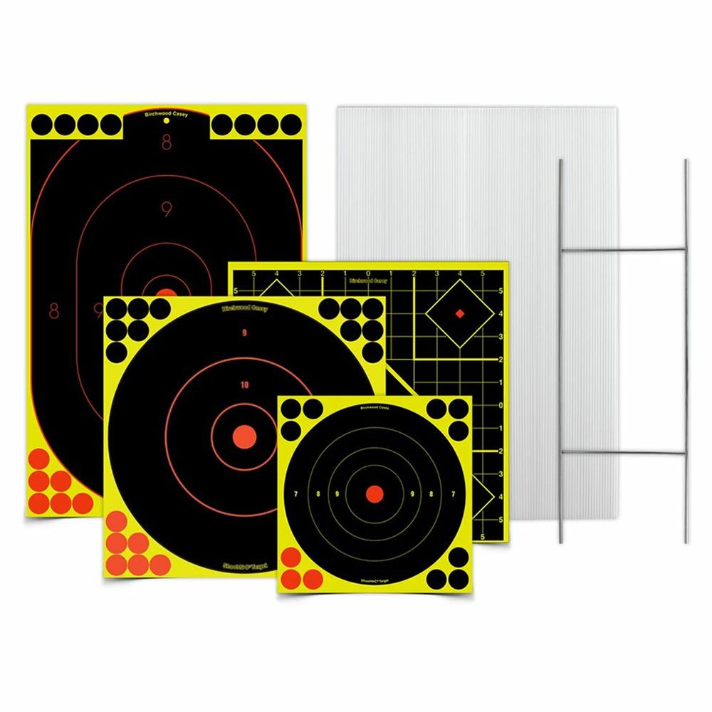Birchwood Casey Sharpshooter Stand & Target Kit – 4 Targets 54 Pasters