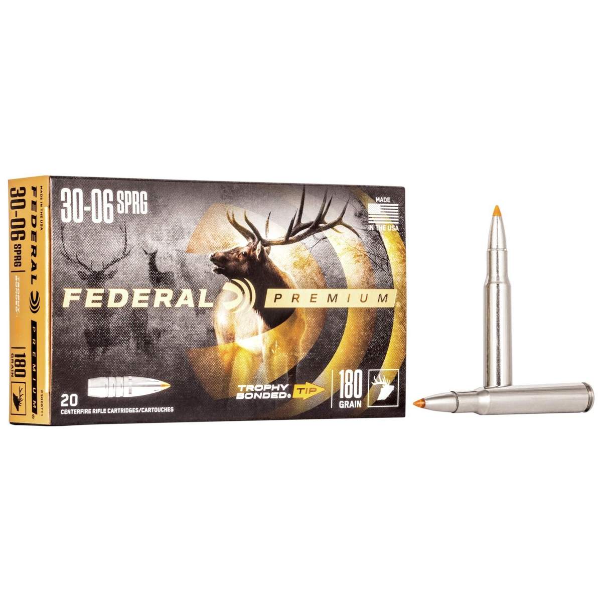 Federal Premium Vital-Shok Rifle Ammunition .30-06 Sprg 180 gr TBT 2700 fps – 20/ct
