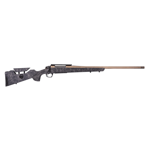 CVA Cascade LR Hunter Rifle 7mm Rem Mag 4rd Magazine 24″ 5/8×24 Threaded Barrel Black with Smoke Bronze Web
