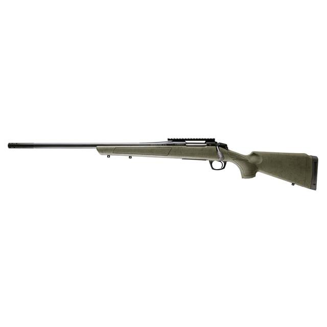 CVA Cascade XT left Hand Rifle 7 PRC 2rd Capacity 22″ Threaded Cerakote Black Barrel OD Green/Black Web Stock Pic Rail