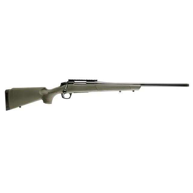 CVA Cascade Rifle .204 Ruger 4rd Capacity 20″ Threaded Cerakote Black Barrel OD Green Stock 0 MOA Pic Rail