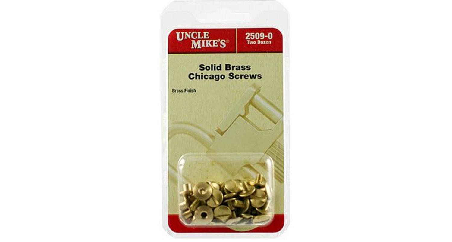 Uncle Mike’s Chicago Brass Screws – 24 Pack