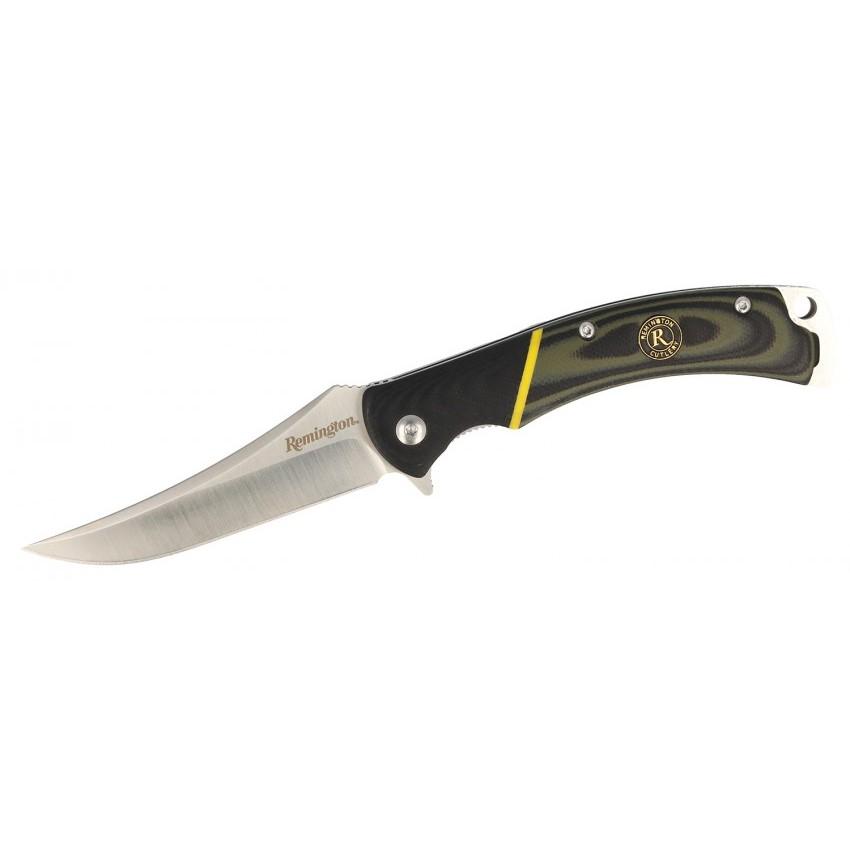 Remington Hunter Folding Knife 4″ Trailing Point Blade Green