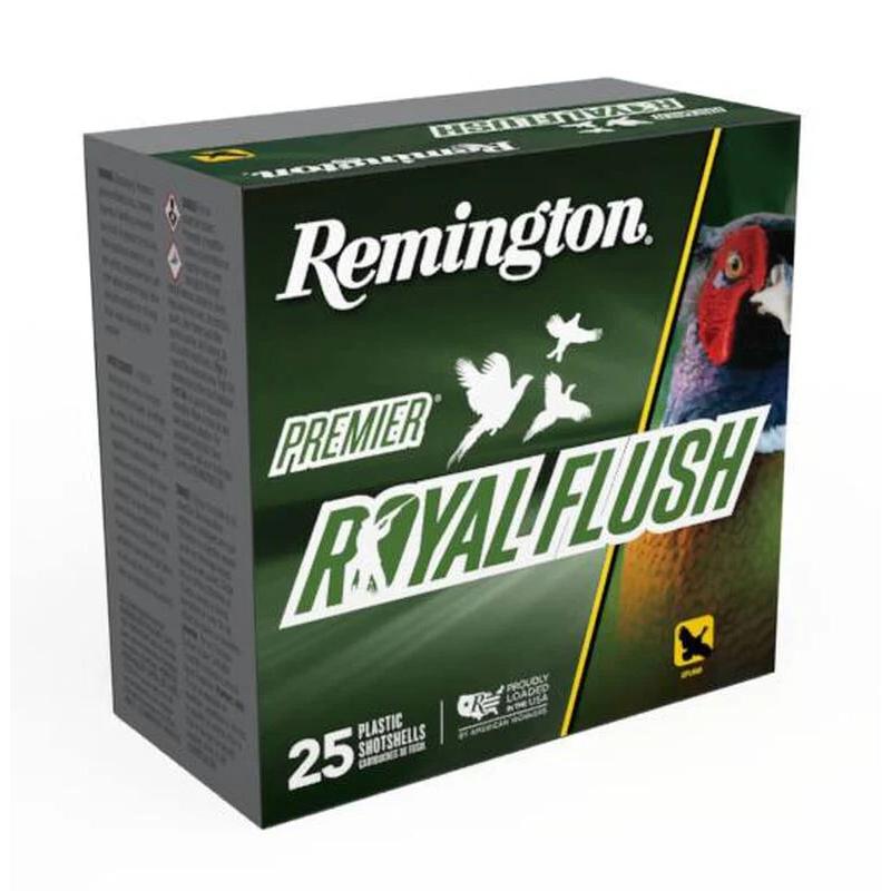 Remington Premier Royal Flush Shotshells 12ga 2-3/4″ 1-1/4oz 1550 fps #5 25/ct