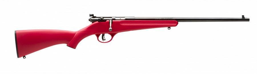 Savage Rascal Single Shot Rifle .22LR 1rd Capacity 16.125″ Barrel Red Stock