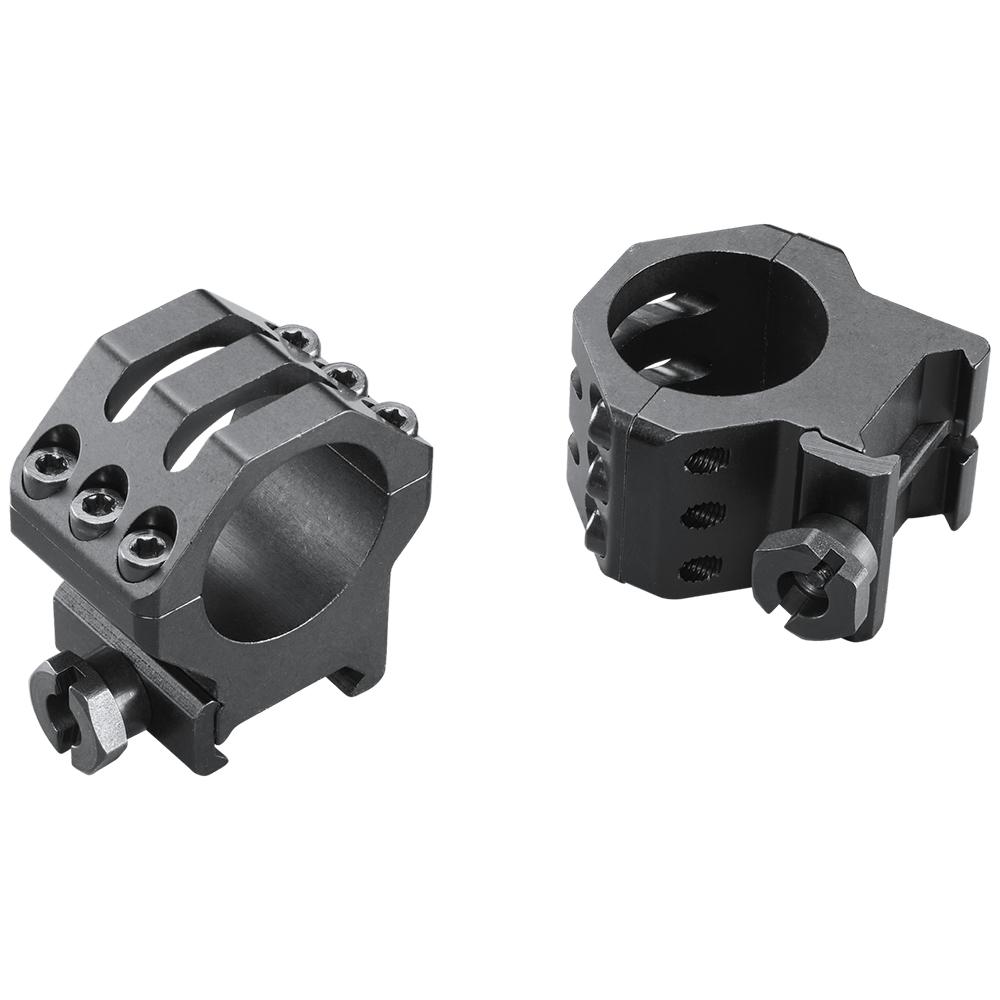 Weaver 6-Hole Aluminum Scope Rings 1″ High Matte