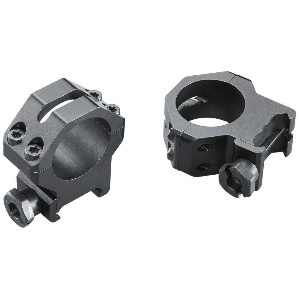 Weaver 4-Hole Skeleton Aluminum Scope Rings 1″ High Matte