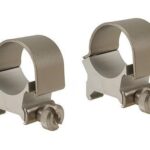 Weaver Detachable Top Mount Aluminum Scope Rings 1″ High – Silver
