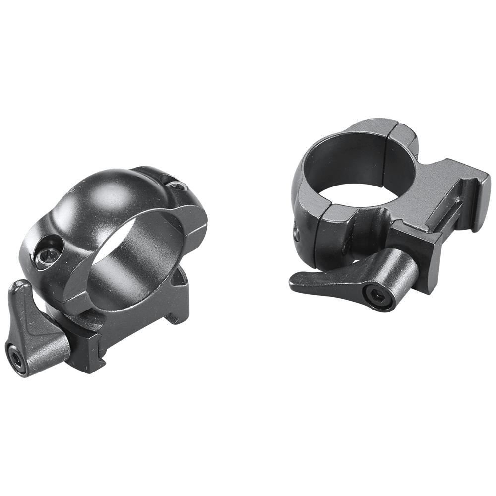 Weaver Grand Slam Leaver-Lok Top Mount Steel Scope Rings 1″ High Matte