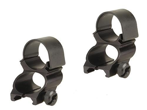 Weaver Detachable See-Thru Scope Rings – 1″ Extension -Black