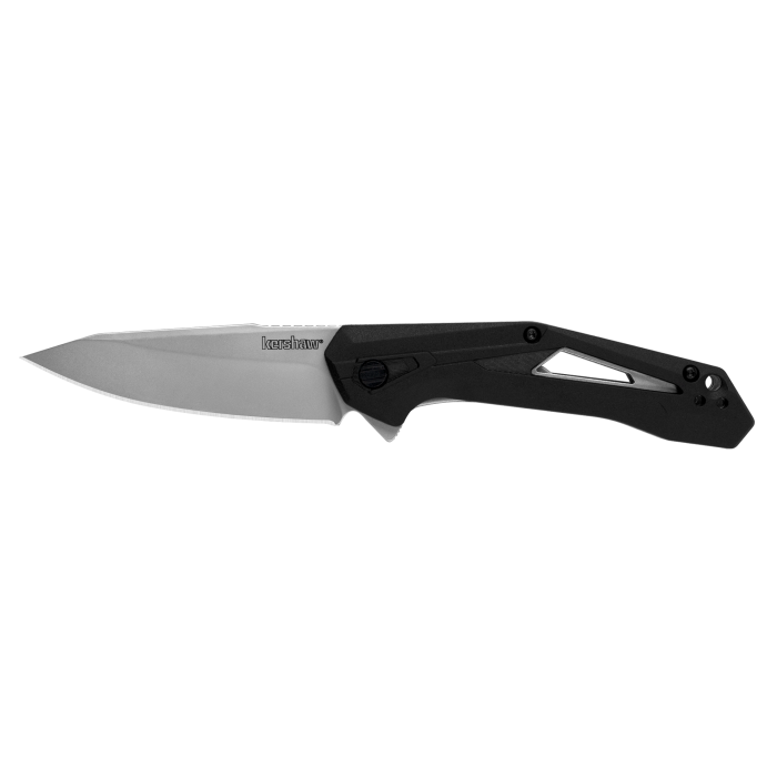 Kershaw Airlock Folding Knife 3″ Drop Point Blade Black