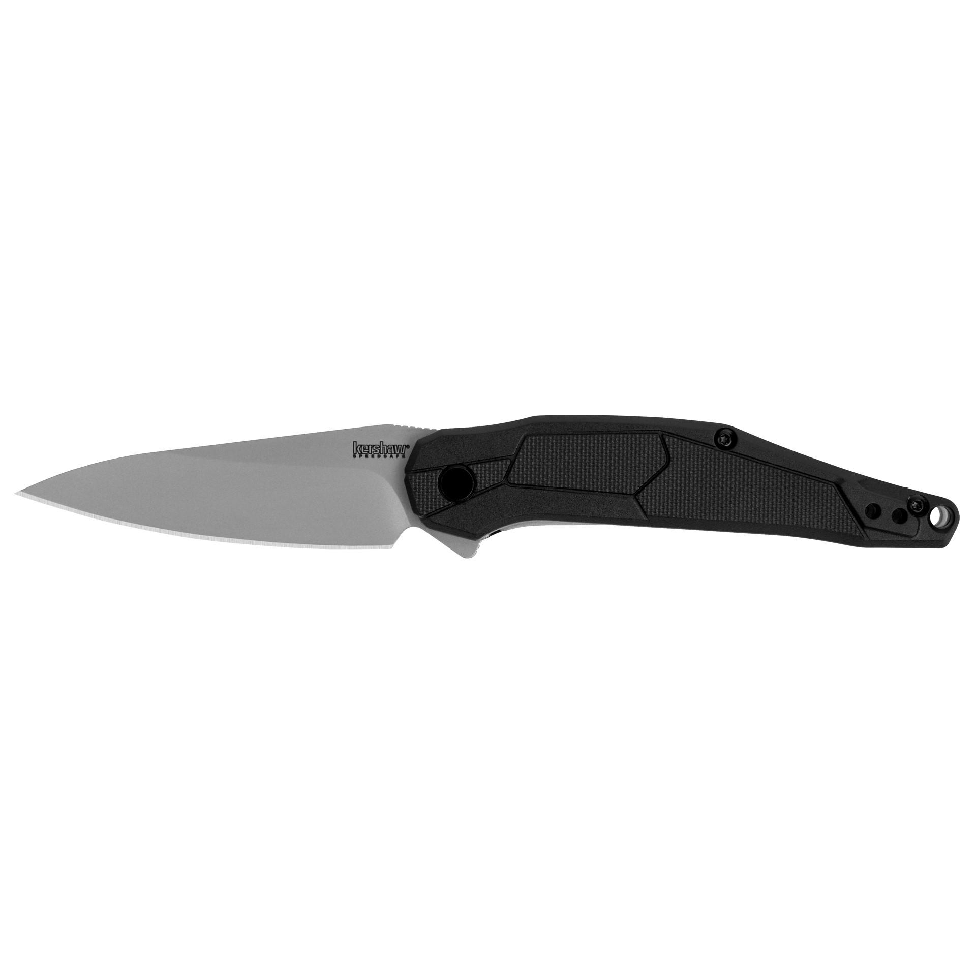 Kershaw Lightyear Spring Assisted Folding Knife 3-1/2″ Spearpoint Blade Black