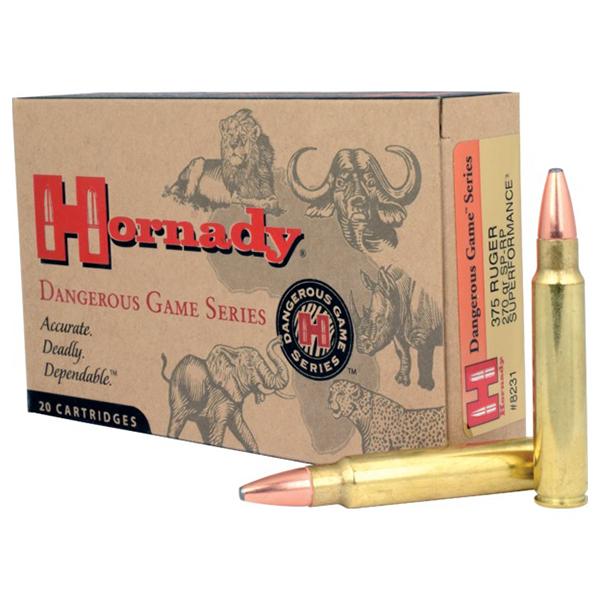 Hornady Superformance Rifle Ammunition .375 Ruger 270 gr SP-RP 2840 fps – 20/box