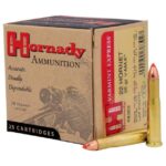 Hornady Varmint Express Rifle Ammunition .22 Hornet 35 gr V-MAX 3100 fps 25/ct