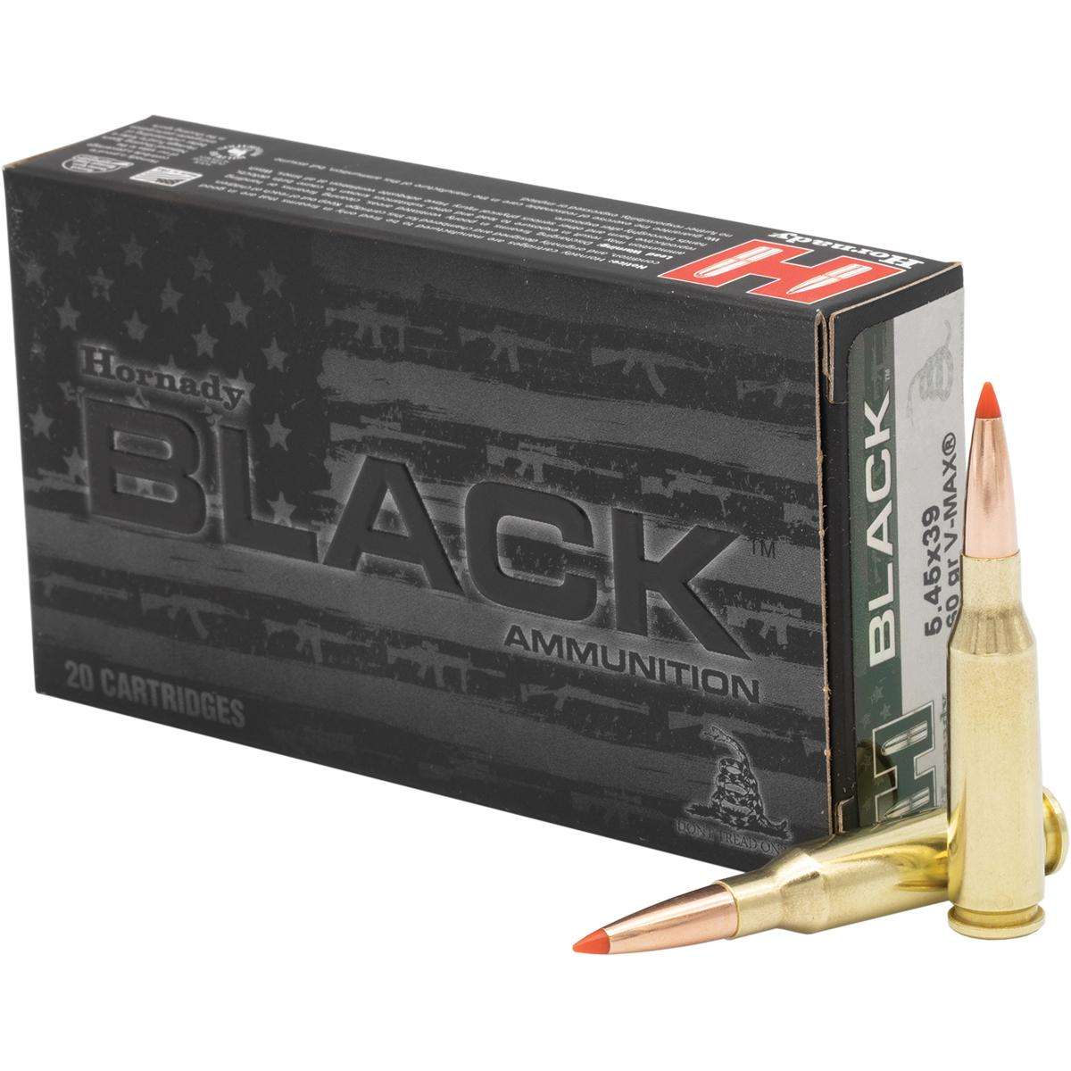 Hornady V-Max Rifle Ammunition 5.45×39 60 gr. PT 2810 fps 20/ct
