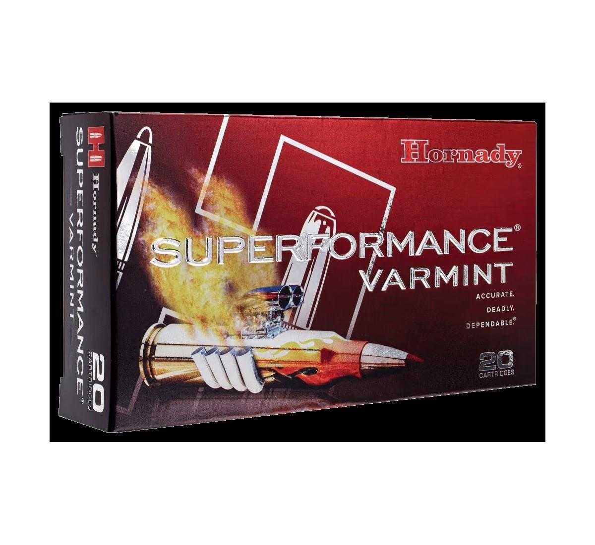 Hornady SuperFormance Ammunition .204 Ruger 32 gr V-MAX 4225 fps – 20/ct