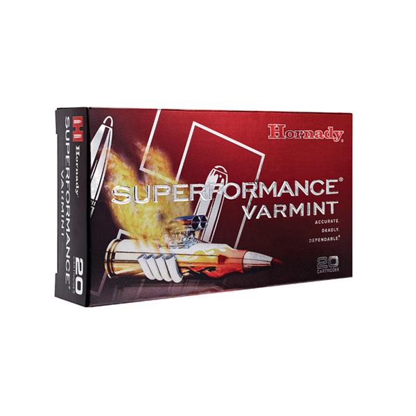 Hornady Superformance Rifle Ammunition .22-250 Rem 50 gr V-MAX 4000 fps – 20/ct