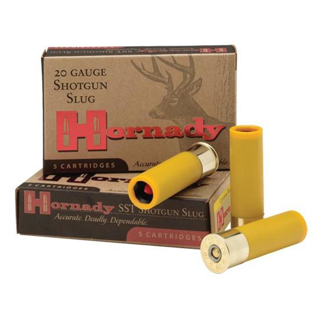 Hornady SST Slug 20 ga 2 3/4″ 250 gr Slug 1800 fps 5/ct