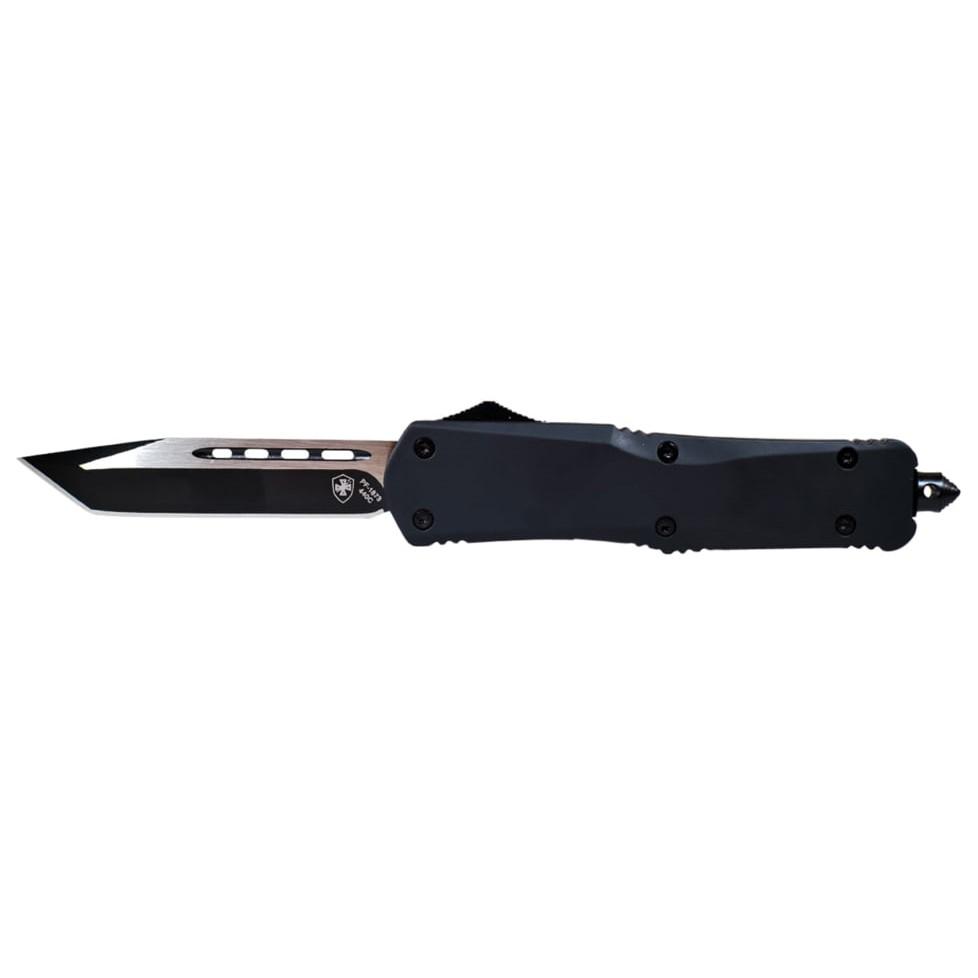 Templar Knife Large Black Rubber Knife 3-1/2″ Tanto Blade Black