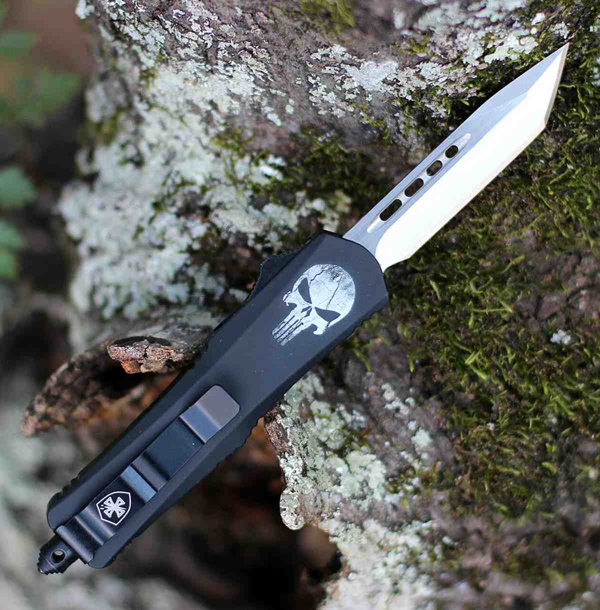 Templar Knife Small Fallen OTF Knife 2-3/4″ Tanto Blade Black