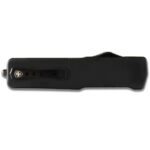 Templar Knives Premium Lightweight Black Rubber Automatic Knife 3 1/2″ Drop Point Blade Black