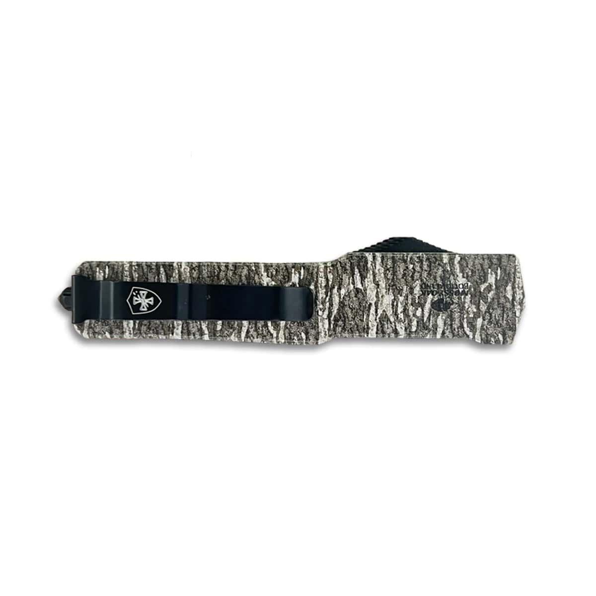 Templar Knife Premium Weighted Small Knife 3″ D2 Tanto Blade Mossy Oak Bottomland
