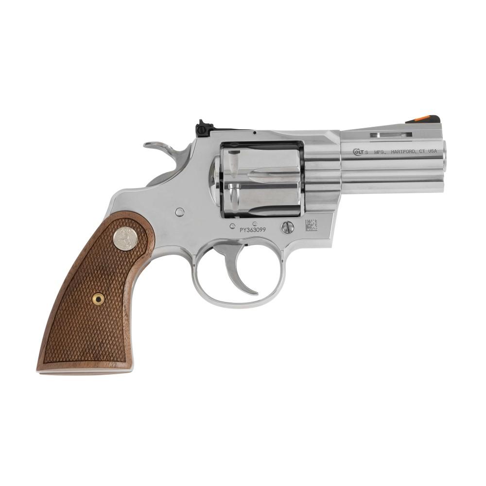 Colt Python Handgun .357 6rd Capacity 2.5″ Barrel Stainless Steel with Wood Grips CA Compliant