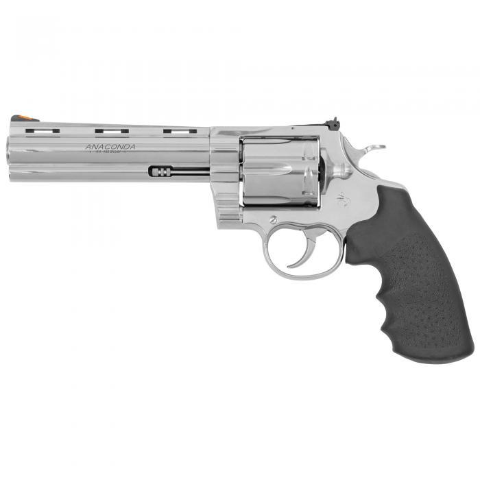 Colt Anaconda Handgun .44 Rem Mag 6rd Capacity 6″ Barrel Stainless Frame Black Grips