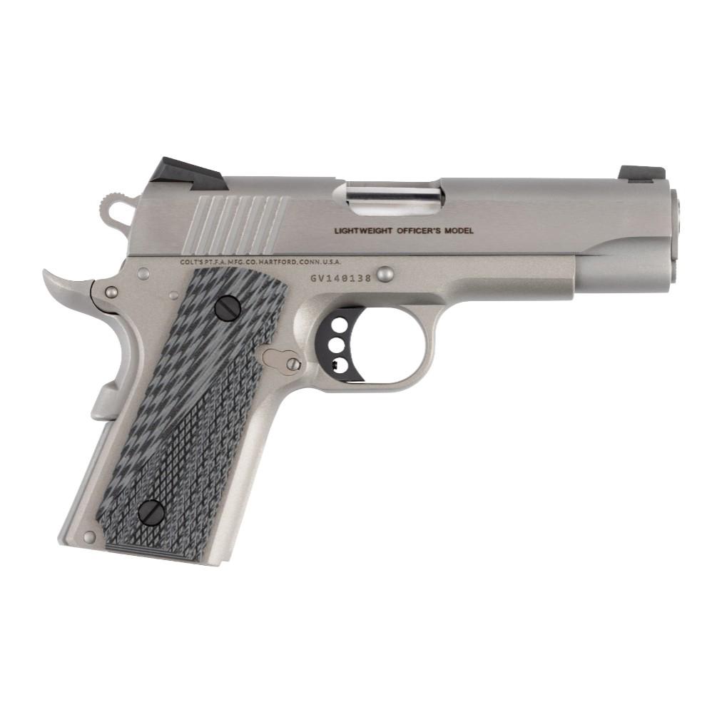 Colt Lightweight Officer Single Action Handgun .45 Auto 7rd Magazine 4.25″ Barrel G10 Grips