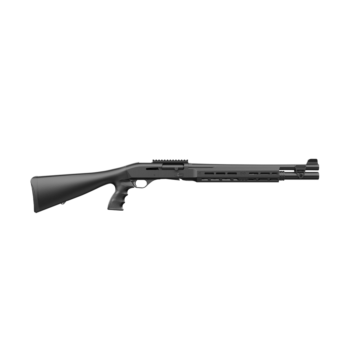 Retay 724 Patrol w/Aluminum Forend Pistol Grip Shotgun 12ga 3″ Chamber 4rd Capacity 18.5″ Barrel Black Synthetic Matte Finish