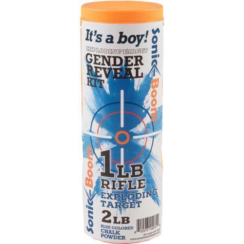 Sonic Boom Exploding Rifle Target – Gender Reveal Kit – Boy
