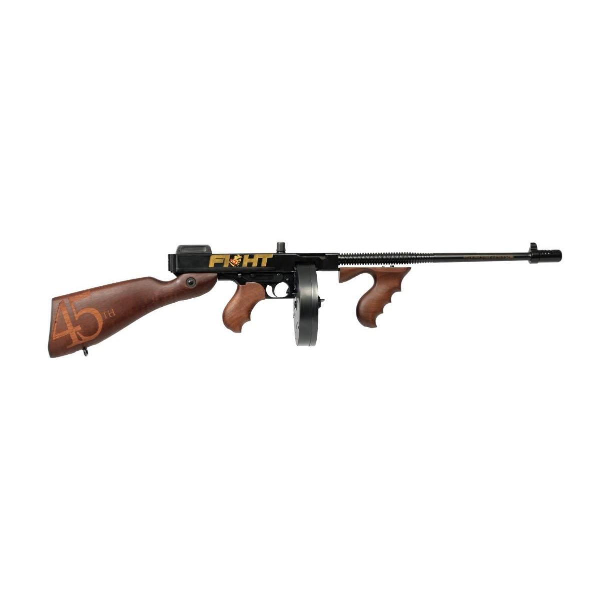 Auto Ordnance Trump Fight 1927A-1 Rifle .45 cal 20rd Magazine & 50rd Drum Magazine 18″ Barrel Engraved Walnut Stock