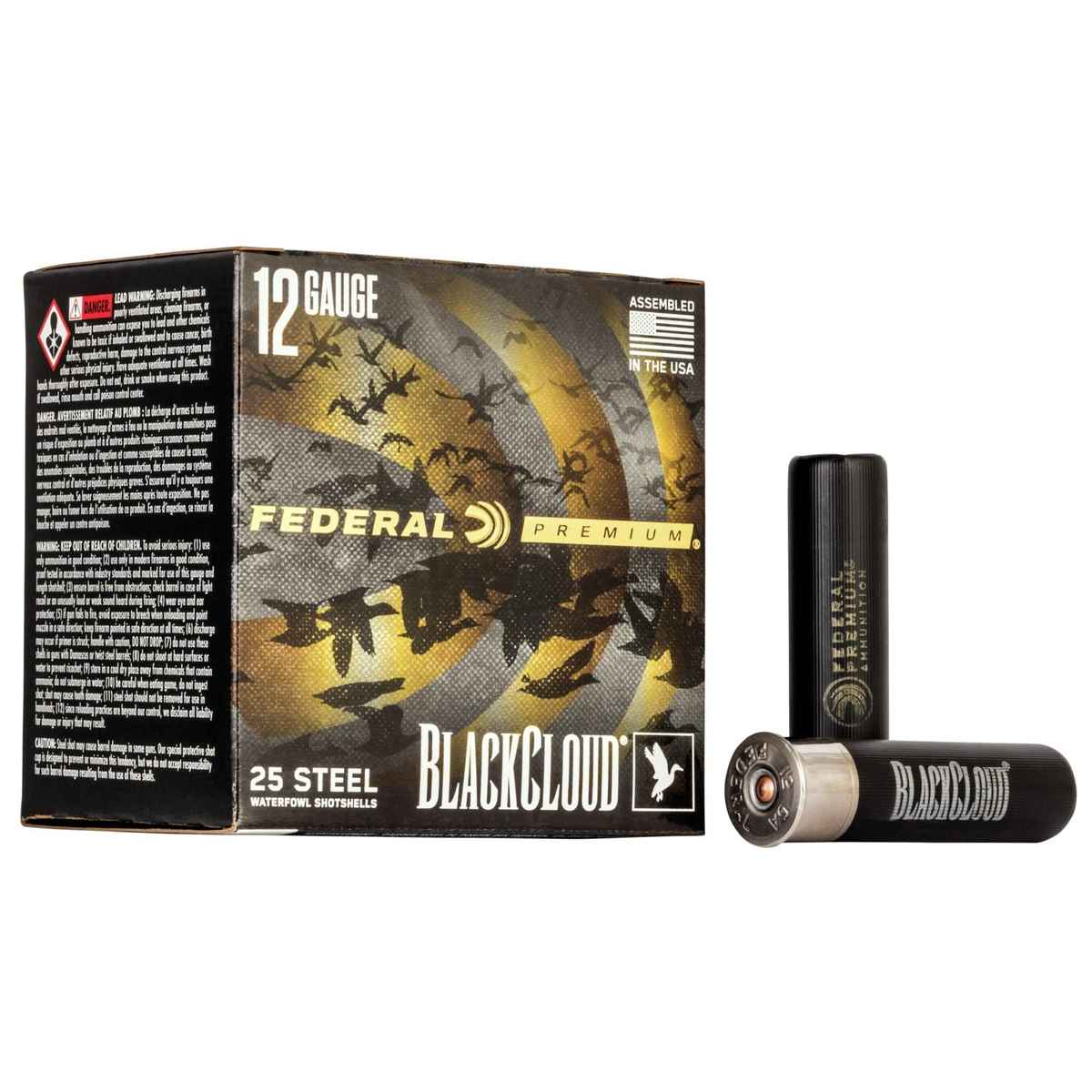 Federal Black Cloud FS Steel Shotshells 12ga. 3-1/2″ 1-1/2oz #4 25/ct