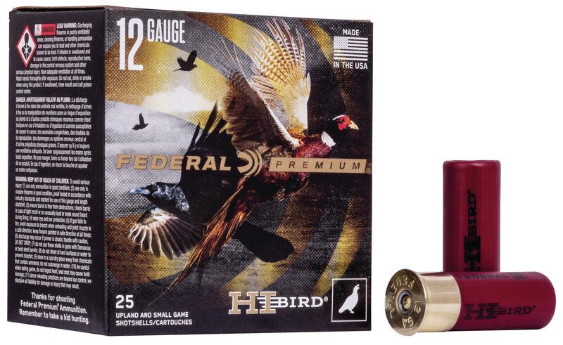 Federal Hi-Bird Shotshells 12ga 2-3/4″ 1-1/4oz 1330 fps #5 25/ct