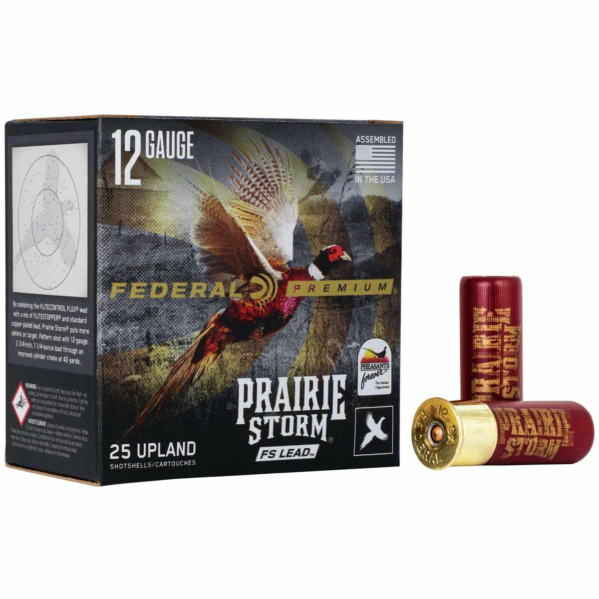 Federal Prairie Storm FS Lead Shotshells 12 ga 2-3/4″ 1-1/4oz #5 25/ct
