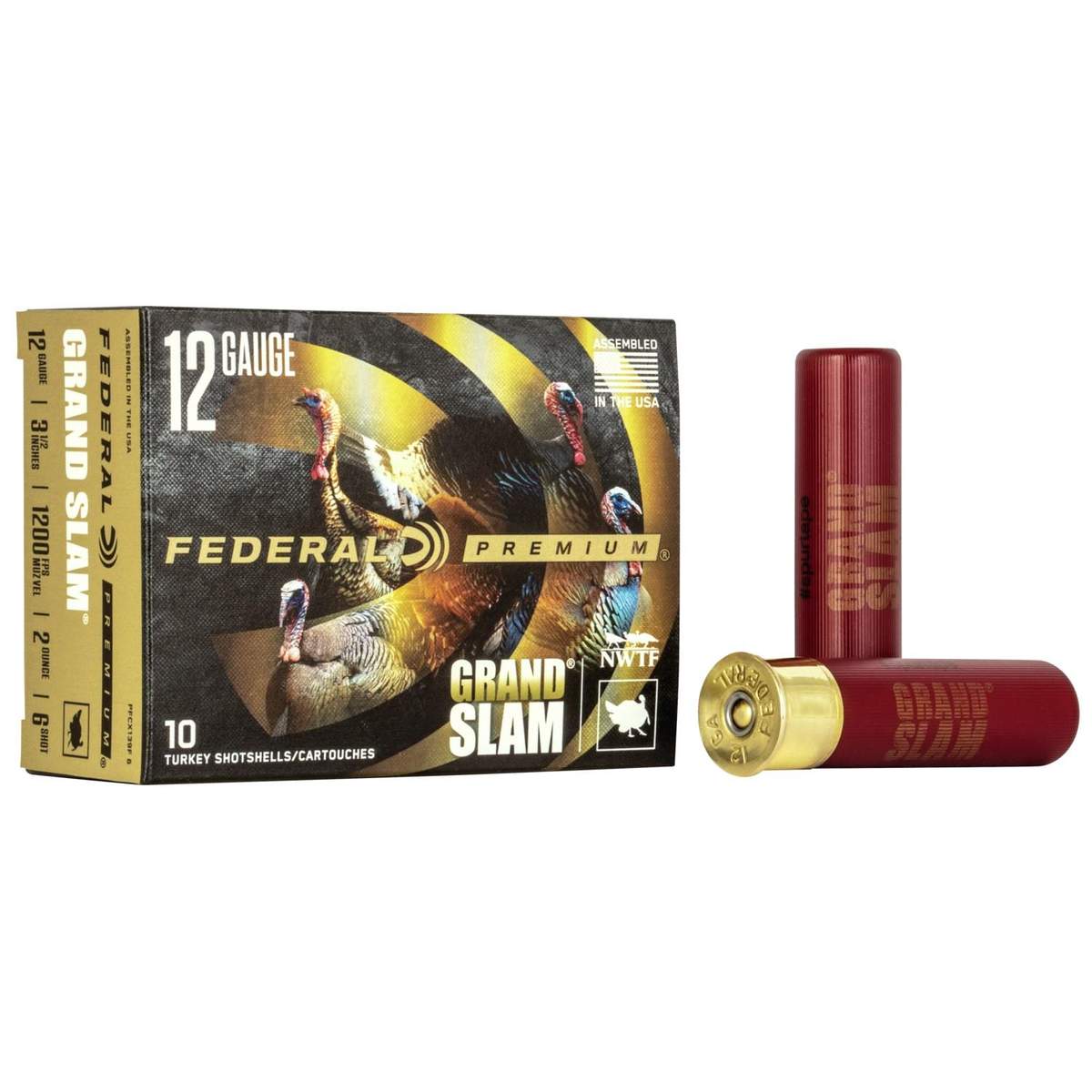 Federal Grand Slam Shotshell 12ga 3-1/2″ 2oz 1200 fps  #6 10/ct