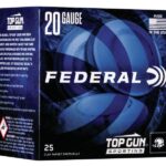Federal Top Gun Sporting Shotshells 20 ga 2-3/4″ 7/8 oz 1250 fps #7.5 25/ct