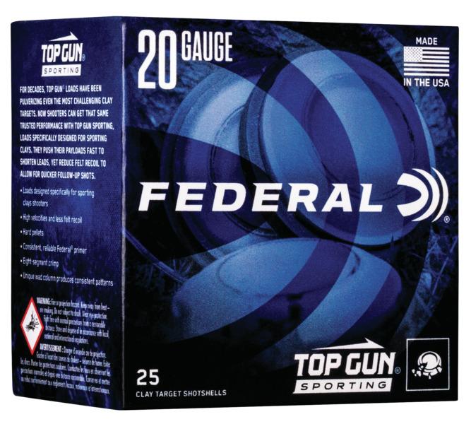 Federal Top Gun Sporting Shotshells 28 ga 2-3/4″ 3/4 oz 1330 fps #7.5 25/ct