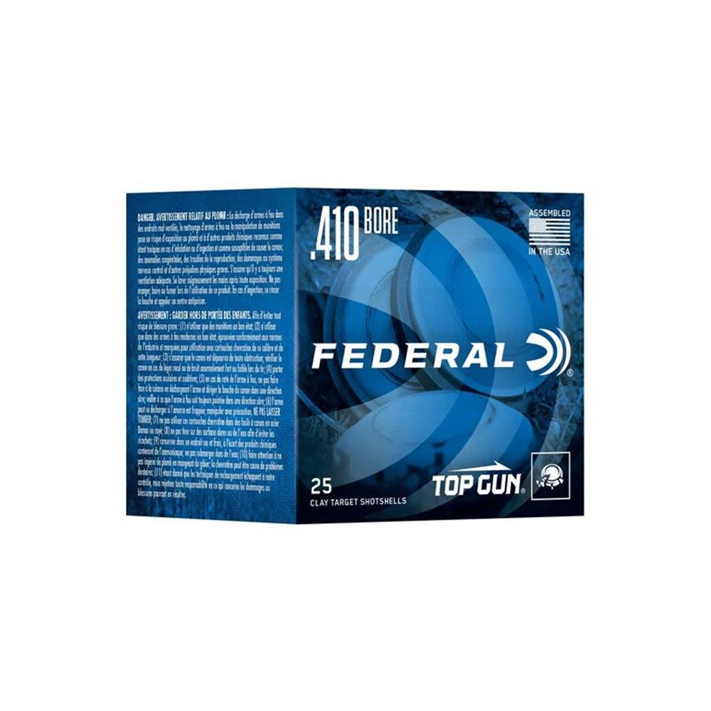 Federal Top Gun Sporting Shotshells .410 2-1/2″ 1/2 oz 1330 fps #7.5 25/ct