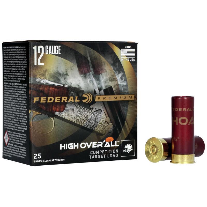 Federal High Over All Shotshells 12ga 2-3/4″ 7/8oz (24 gram) 1335 fps #9 25/ct